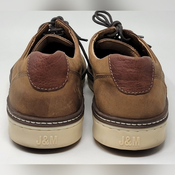 Johnston & Murphy J&M Sheepskin Men Brown Leather Oxford Shoes Size 10 Pre-owned Johnston & Murphy Shoes Mens 9.5 Derby Oxford Leather  main image 4